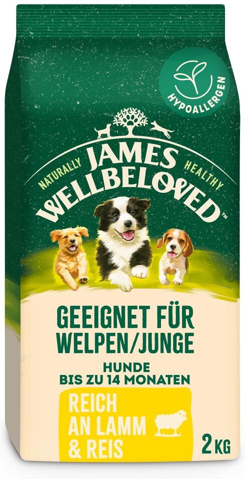 Thumbnail - James Wellbeloved Puppy Junior Dog Hypoallergenic Lamm & Reis - Sparpaket: 2 x 2 kg