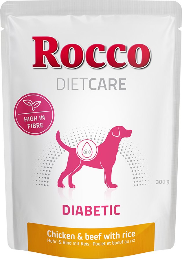 Rocco Diet Care Diabetic Huhn & Rind mit Reis 300 g - Pouch 6 x 300 g