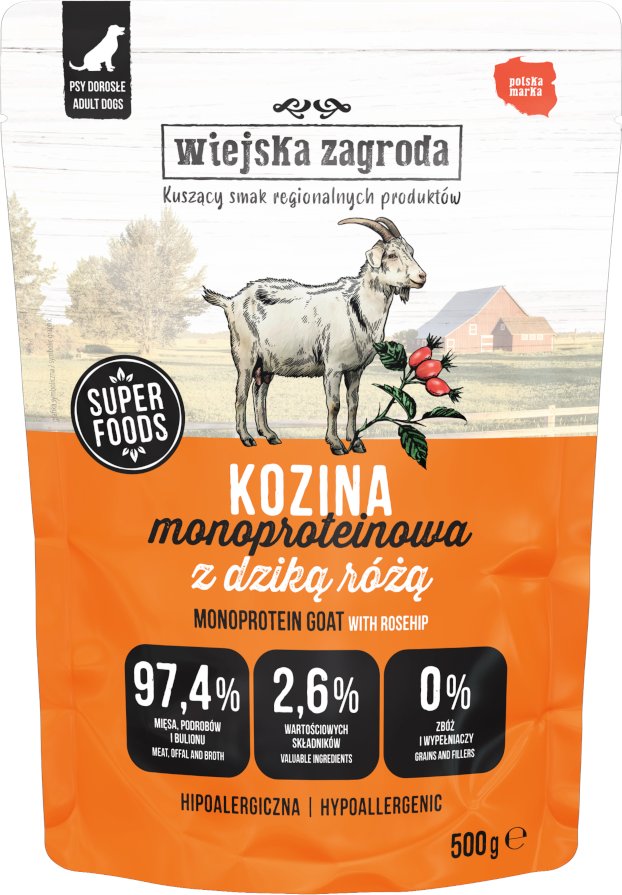 Sparpaket Wiejska Zagroda Monoprotein Adult 3 x 500 g - Ziege