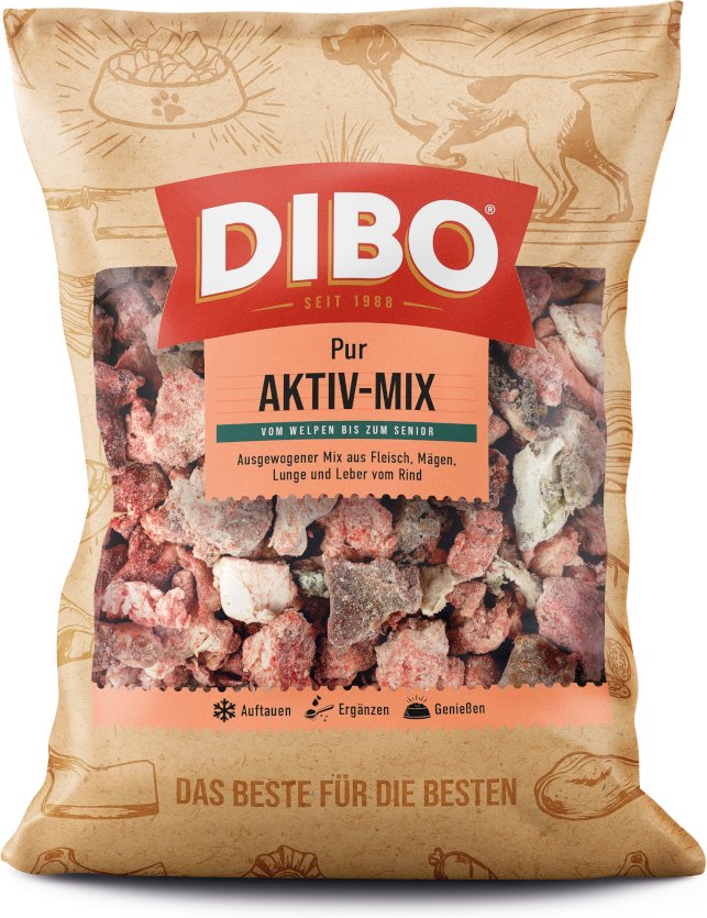 DIBO Frostfutter Aktiv Rind Mix - 5 x 2000 g