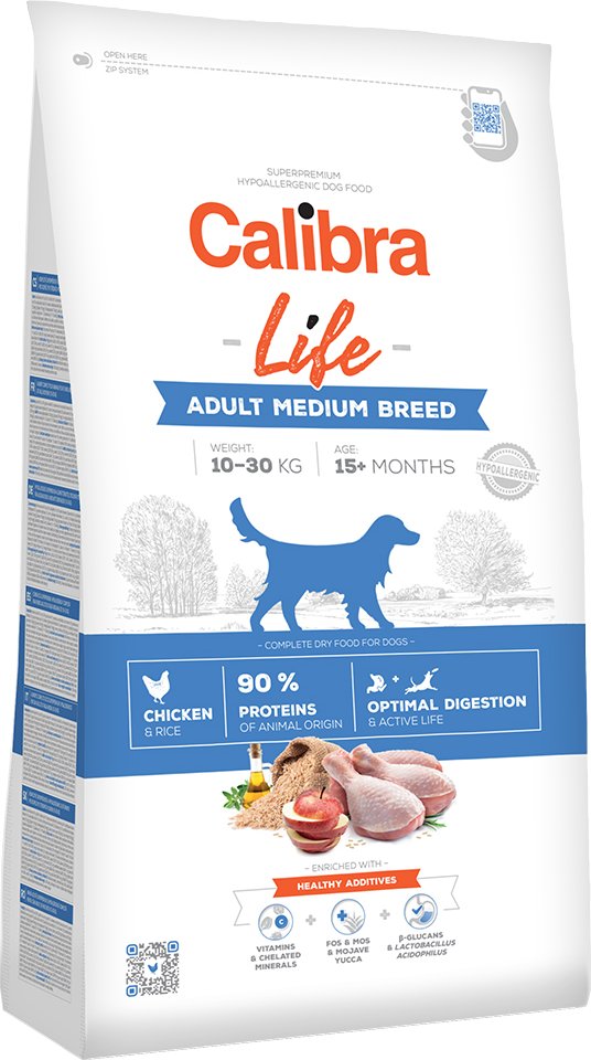 Calibra Life Adult Medium Breed Huhn - 12 kg