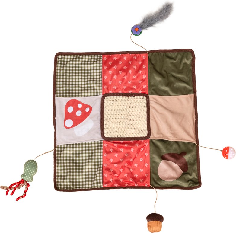 TIAKI Herbstliche Spiel- und Schnüffelmatte für Katzen - 1 Stück