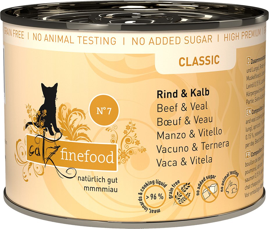Sparpaket catz finefood 12 x 200 g - Rind & Kalb