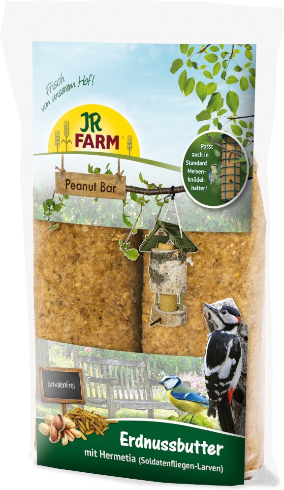 JR Garden Peanut Bar Erdnuss-Turm inkl. Nachfüller - Extra Nachfüller: 2 Stück á 700 g JR Garden Peanut Bar Erdnussbutte...