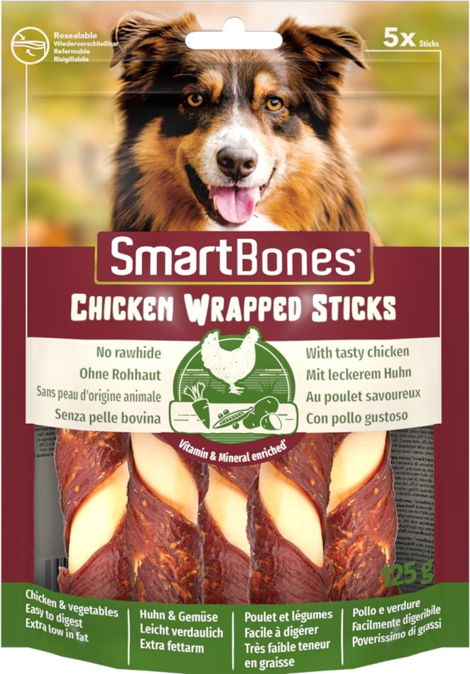 2 + 1 gratis! 3 x SmartBones Kausnacks - Wrapped Sticks mit Huhn (3 x 5 Stück)