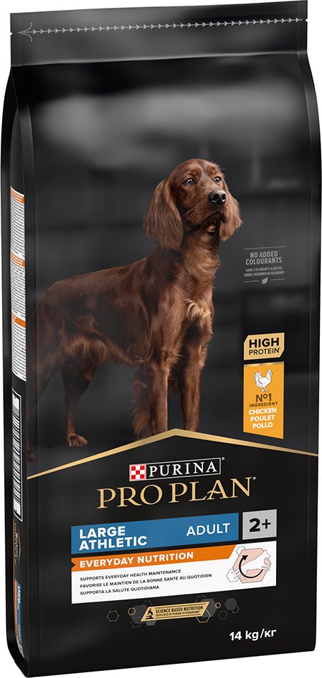 Sparpaket PURINA PRO PLAN 2 x Großgebinde - Large Adult Atheltic Huhn & Reis (2 x 14 kg)