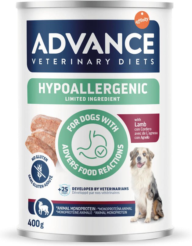 4 + 2 gratis! 6 x 400 g Advance Veterinary Diets - Hypoallergenic: Lamm