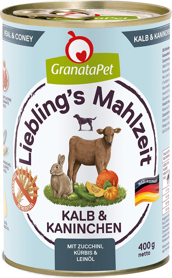 Thumbnail - GranataPet Liebling's Mahlzeit 6 x 400 g - Kalb & Kaninchen