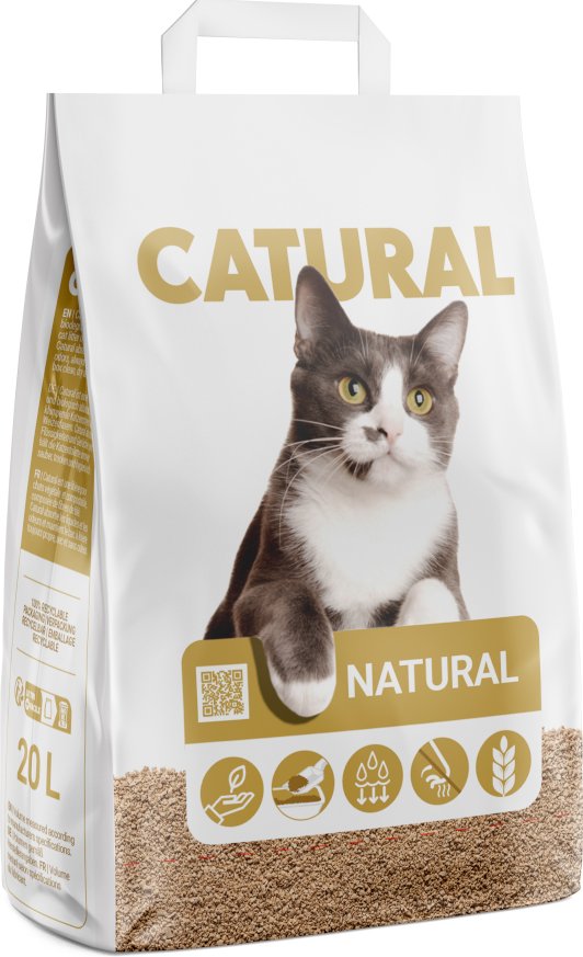Catural Natural Katzenstreu - Sparpaket: 2 x 20 l