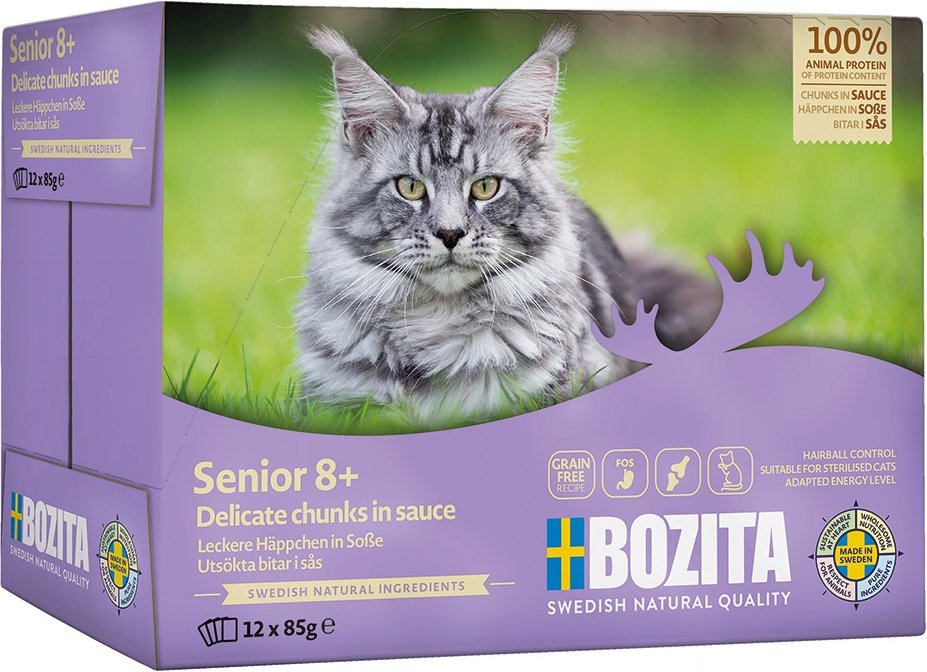 Bozita Häppchen in Soße Senior 12 x 85 g - viel Huhn