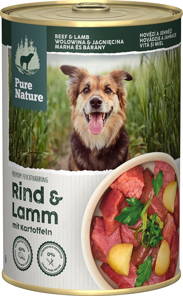 Pure Nature Adult 6 x 400 g - Rind & Lamm
