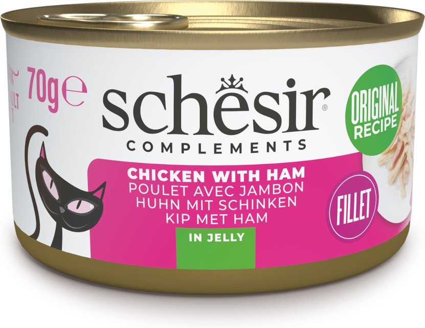 Schesir Complements in Gelee 6 x 70 g - Huhn mit Schinken