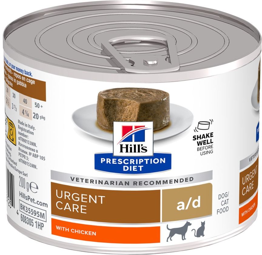 Hill's Prescription Diet a/d Canine Restorative Care mit Huhn - 12 x 200 g