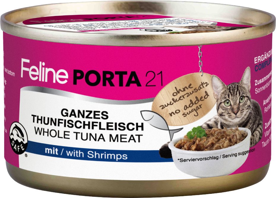 Feline Porta 21 6 x 90 g - Thunfisch mit Shrimps