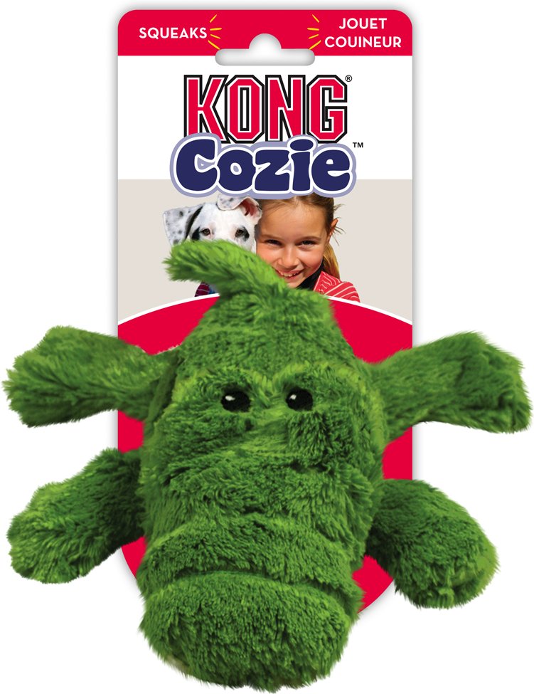 Thumbnail - KONG Cozie Ali Alligator - Gr. M: L 25 x B 23 x H 8 cm