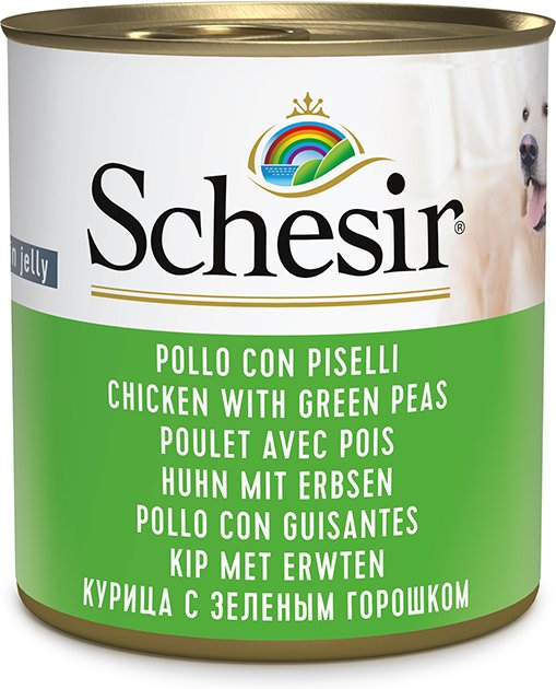 Sparpaket Schesir Nassfutter 12 x 285 g - Huhn mit Erbsen
