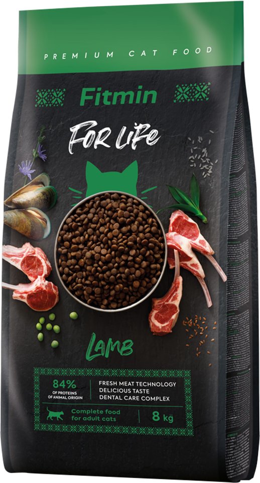 Fitmin Cat For Life Adult mit Lamm - Sparpaket: 2 x 8 kg
