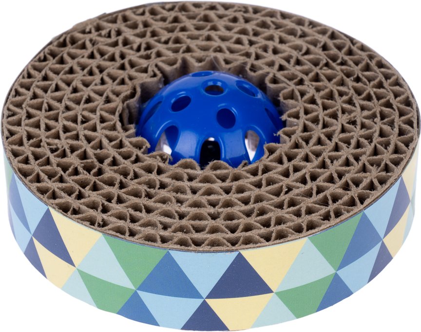 zooplus Basics Katzenspielzeug Spin & Scratch - Ø 10 x H 4 cm