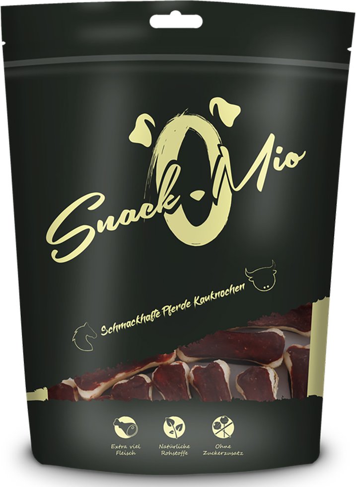 SnackOMio Schmackhafte Kauknochen - Sparpaket: 4 x ca. 120 g