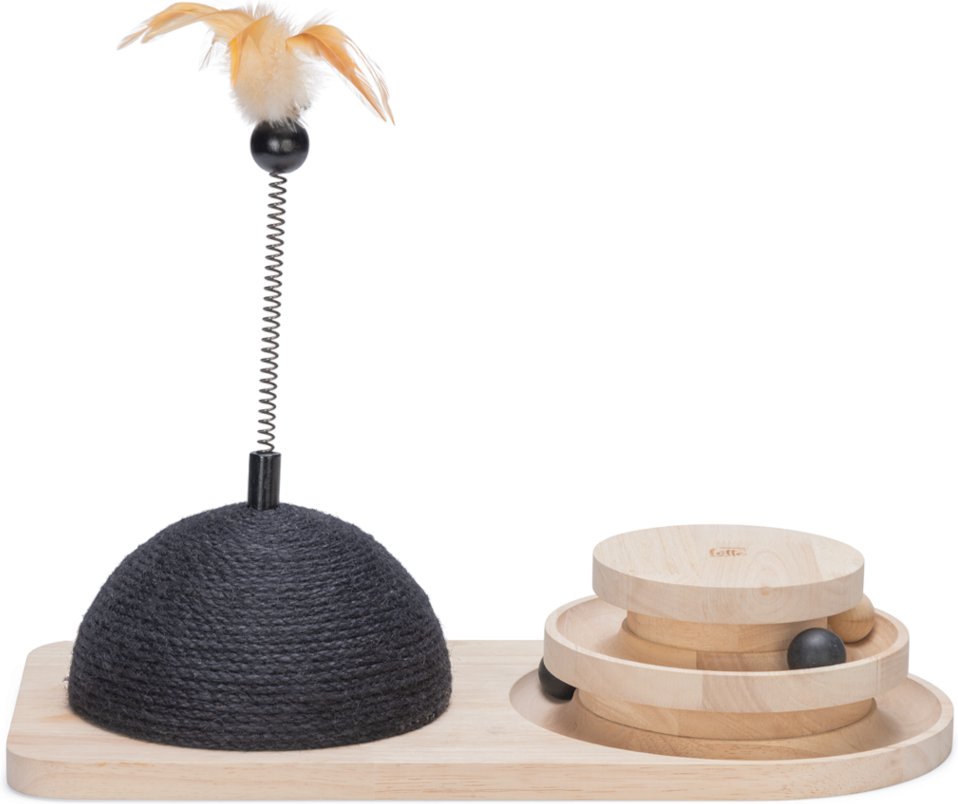 Designed by Lotte Holz-Spielturm & Kratzball Maia - L 50 x B 24,5 x H 38 cm