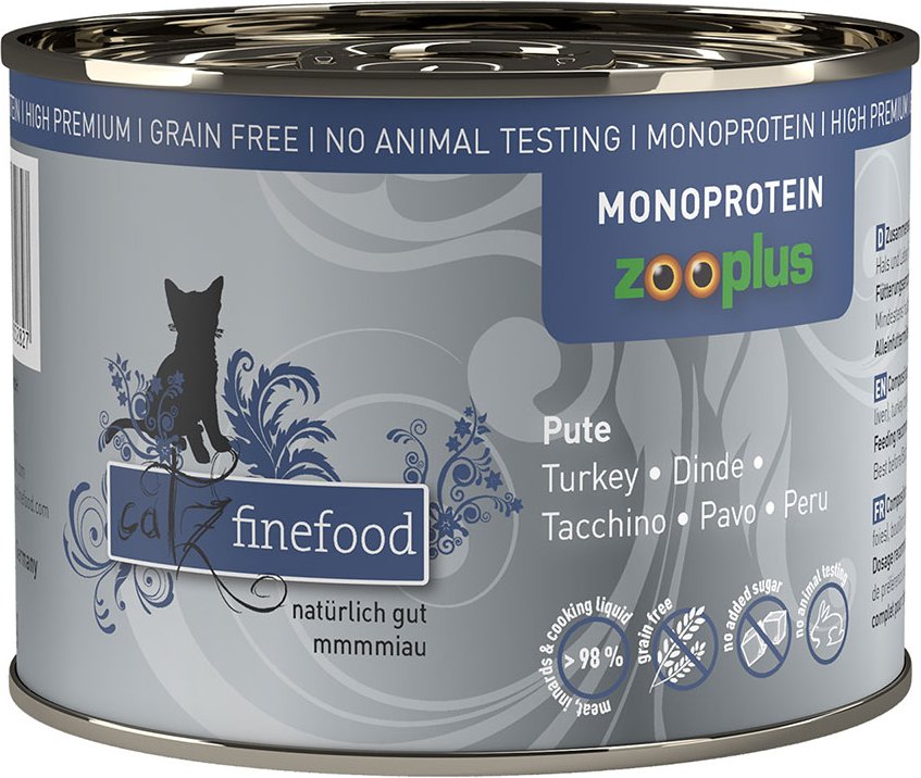catz finefood Monoprotein zooplus 6 x 200 g - Pute