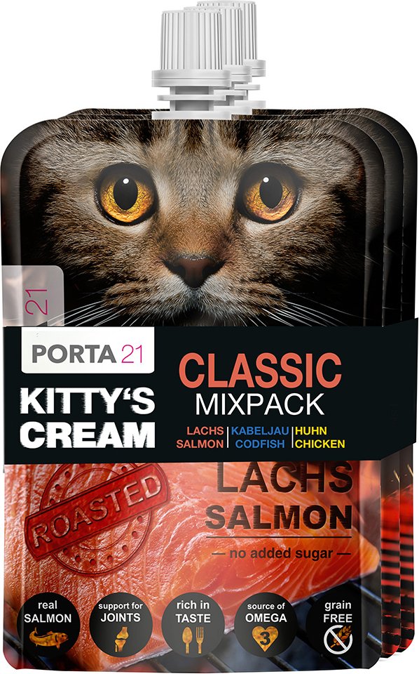 Porta 21 Kitty's Cream Classic Mixpaket - Sparpaket 9 x 90 g (3 Sorten)