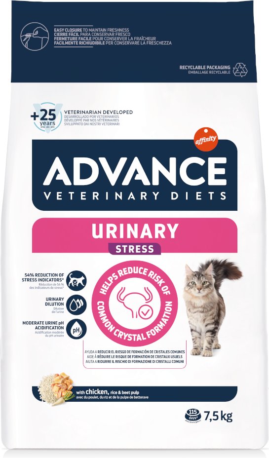 Affinity Advance Veterinary Diets Urinary Stress - 7,5 kg