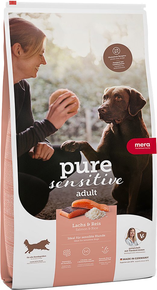mera pure sensitive Adult Lachs & Reis - Sparpaket: 2 x 12,5 kg