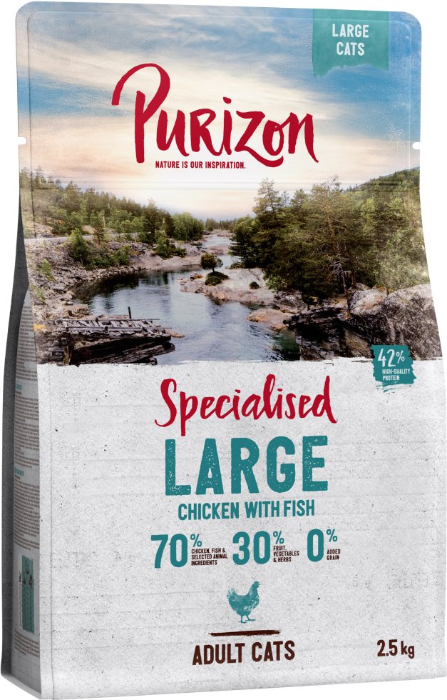 Purizon Large Adult Huhn & Fisch - getreidefrei - 2,5 kg
