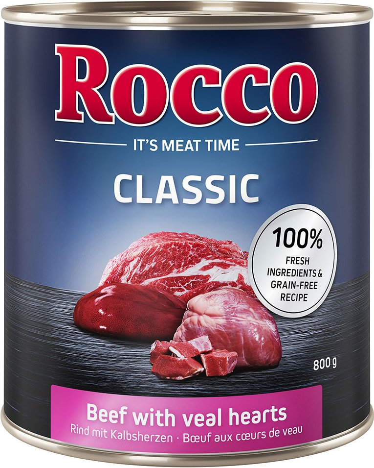 Rocco Classic 6 x 800 g - Rind mit Kalbsherzen