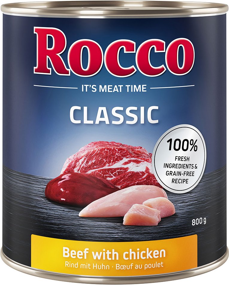 Sparpaket Rocco Classic 12 x 800 g - Rind mit Huhn