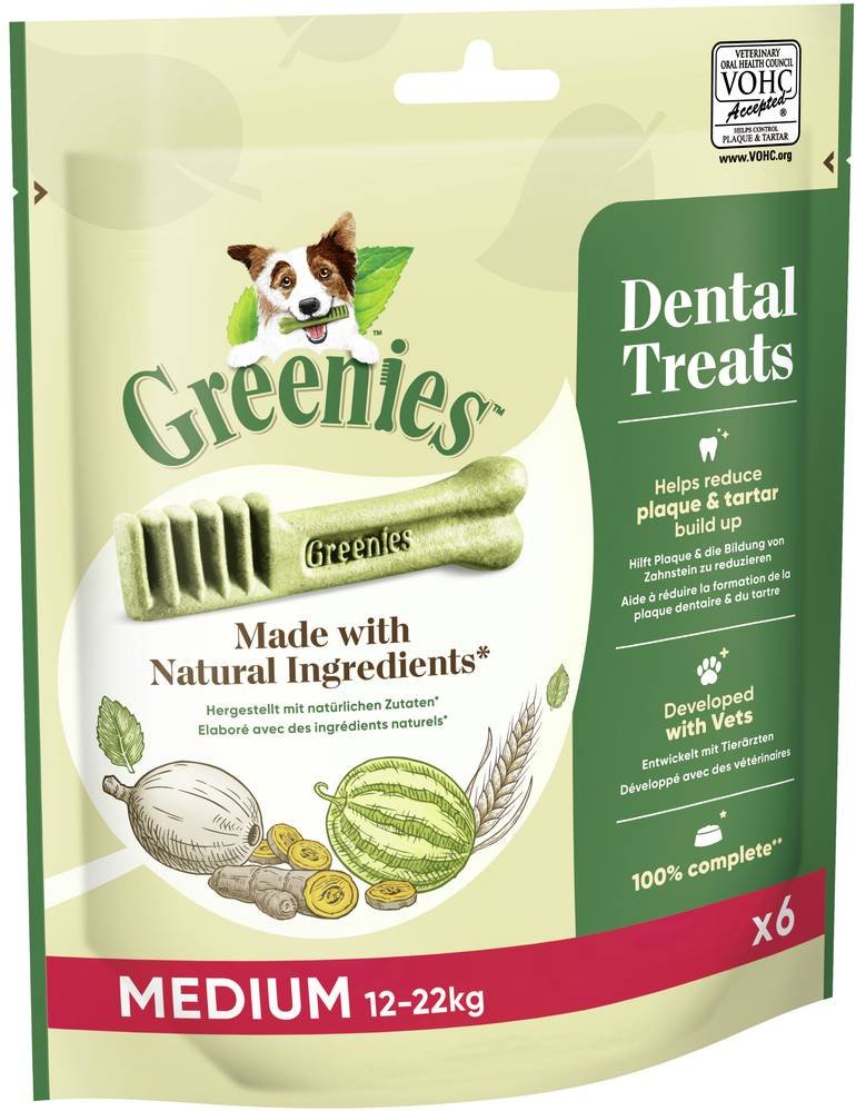Sparpaket Greenies Zahnpflege-Kausnacks für Hunde 3 x 85 g / 170 g / 340 g - Medium (3 x 170 g)