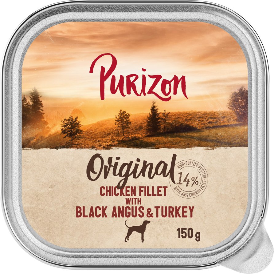 Purizon 6 x 150 g - Hühnerfilet mit Black-Angus-Rind & Pute