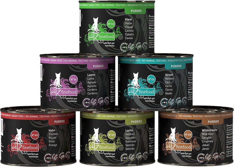 Thumbnail - catz finefood Purrrr Dose 6 x 200 g - Mixpaket 2 (6 Sorten)