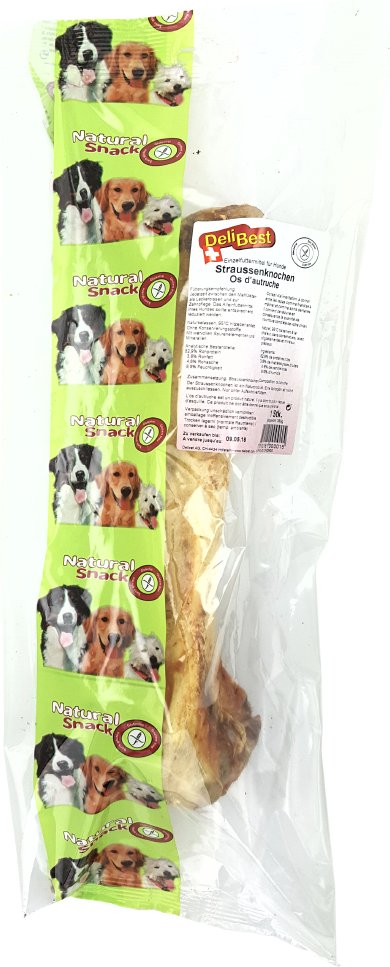 Thumbnail - DeliBest Straussenknochen XXL - Sparpaket: 2 x 1 Stück