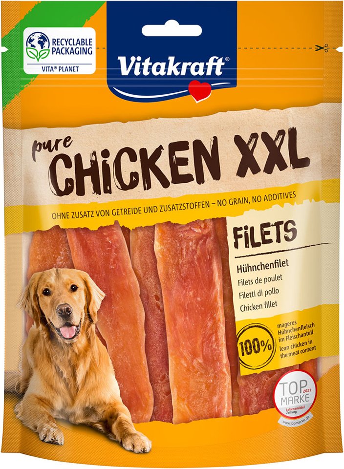 Vitakraft CHICKEN Hühnchenfilet XXL - Sparpaket: 4 x 250 g
