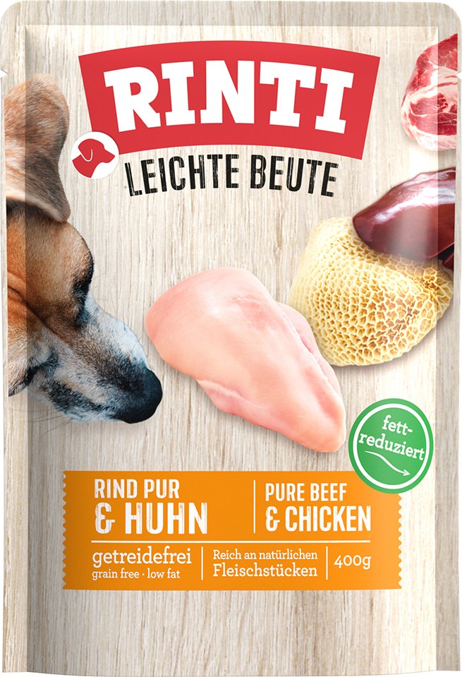 RINTI Leichte Beute 10 x 400 g - Rind Pur & Huhn