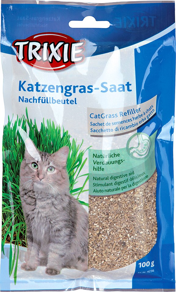 Trixie Katzengras Nachfüllbeutel - 3 x 100 g