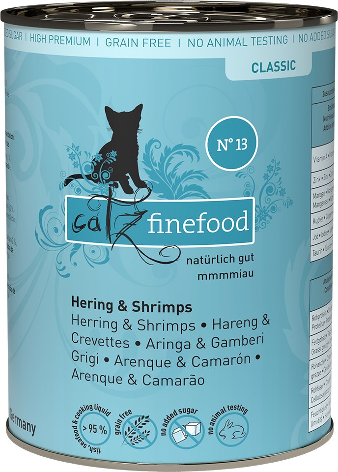 catz finefood 6 x 400 g - Hering & Shrimps