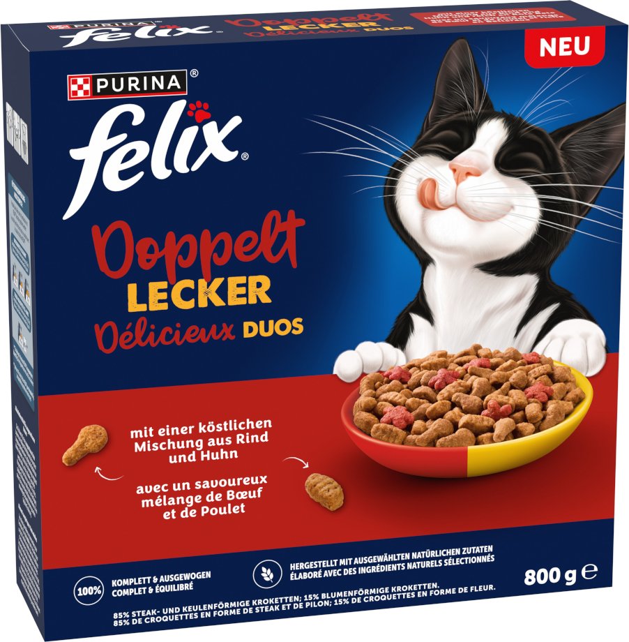 Felix Doppelt lecker Rind & Huhn - 800 g