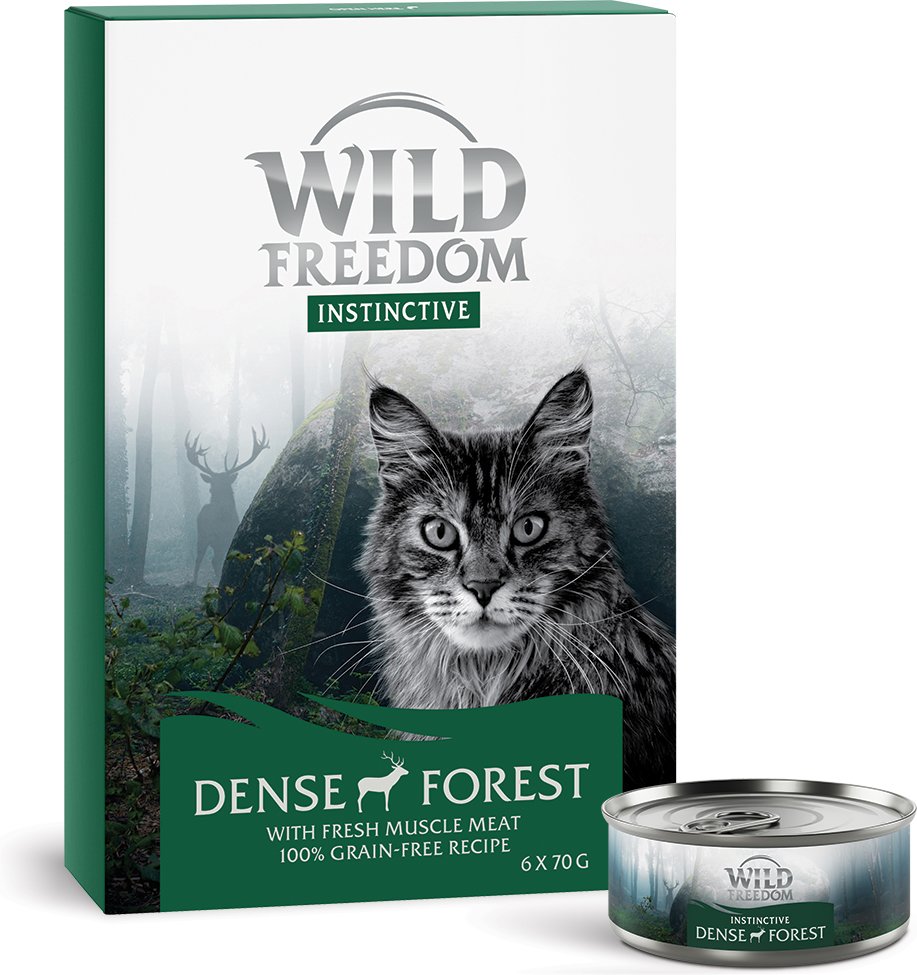 Wild Freedom Instinctive 6 x 70 g - Ergänzungsfuttermittel - Dense Forest - Hirsch