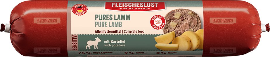Fleischeslust Sensitiv 6 x 800 g - Pures Lamm mit Kartoffel
