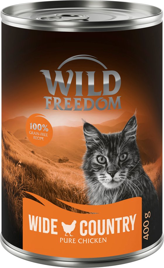 Wild Freedom Adult 6 x 400 g - getreidefreie Rezeptur - Wide Country - Huhn pur