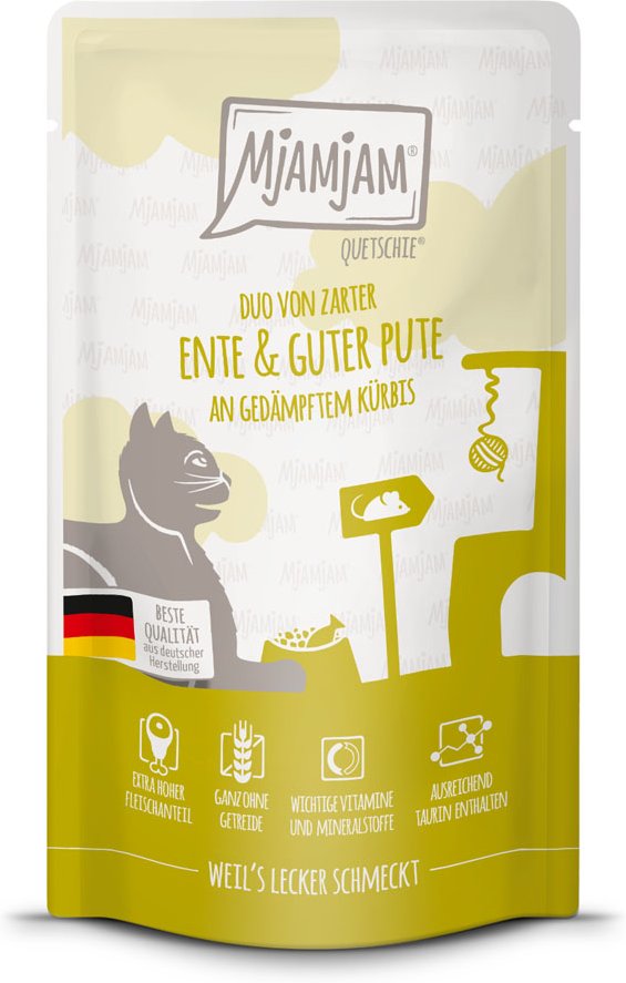 Sparpaket MjAMjAM Quetschie 24 x 125 g - Ente & Pute