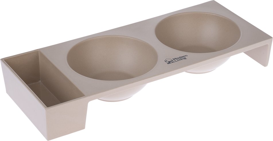 Modern Living Doppelnapf Kioto - 2 x 450 ml, L 38 x B 15 x H 5,6 cm