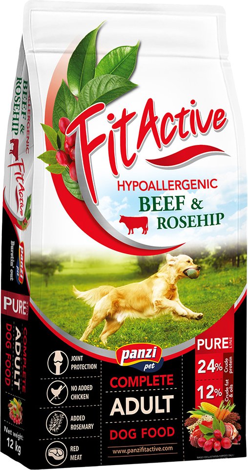FitActive Pure Hypoallergenic Rind & Hagebutte - Sparpaket: 2 x 12 kg