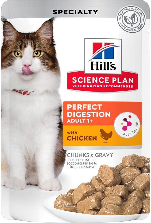 Hill's Science Plan Adult Perfect Digestion Huhn - Sparpaket: 48 x 85 g