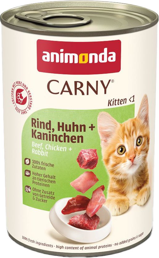 Sparpaket animonda Carny Kitten 24 x 400 g - Rind, Huhn & Kaninchen