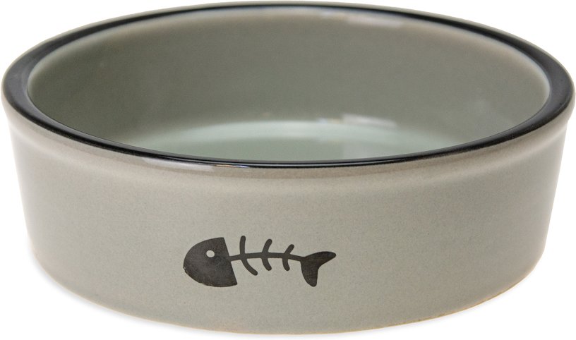 Karlie Keramik Katzennapf, grau - 200 ml, Ø 12 cm