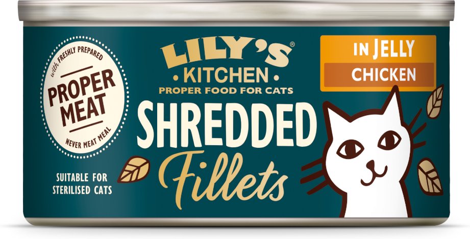 Lily's Kitchen Shredded Fillets für Katzen 24 x 70 g - Huhn